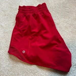 Lululemon Scarlet Hotty Hot Shorts